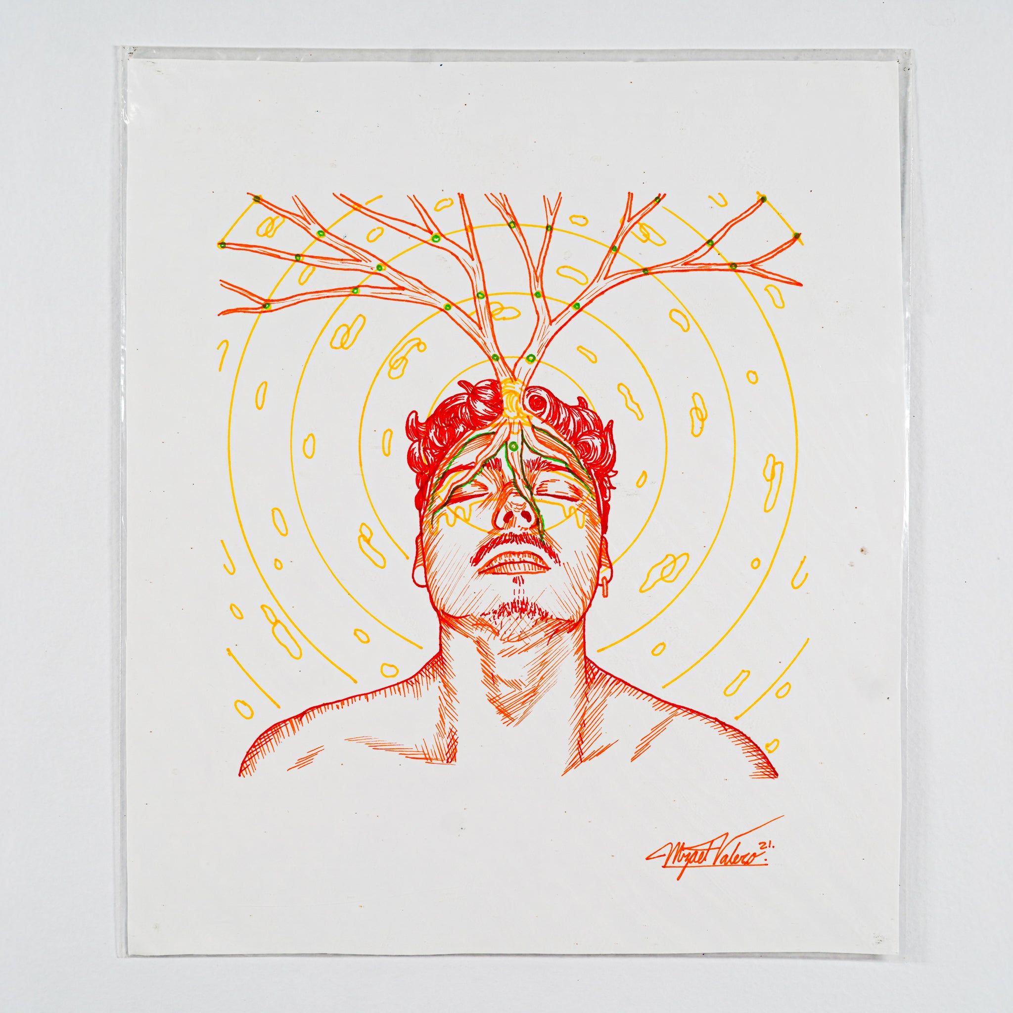 "Autorretrato" - MX Original Ink Drawing