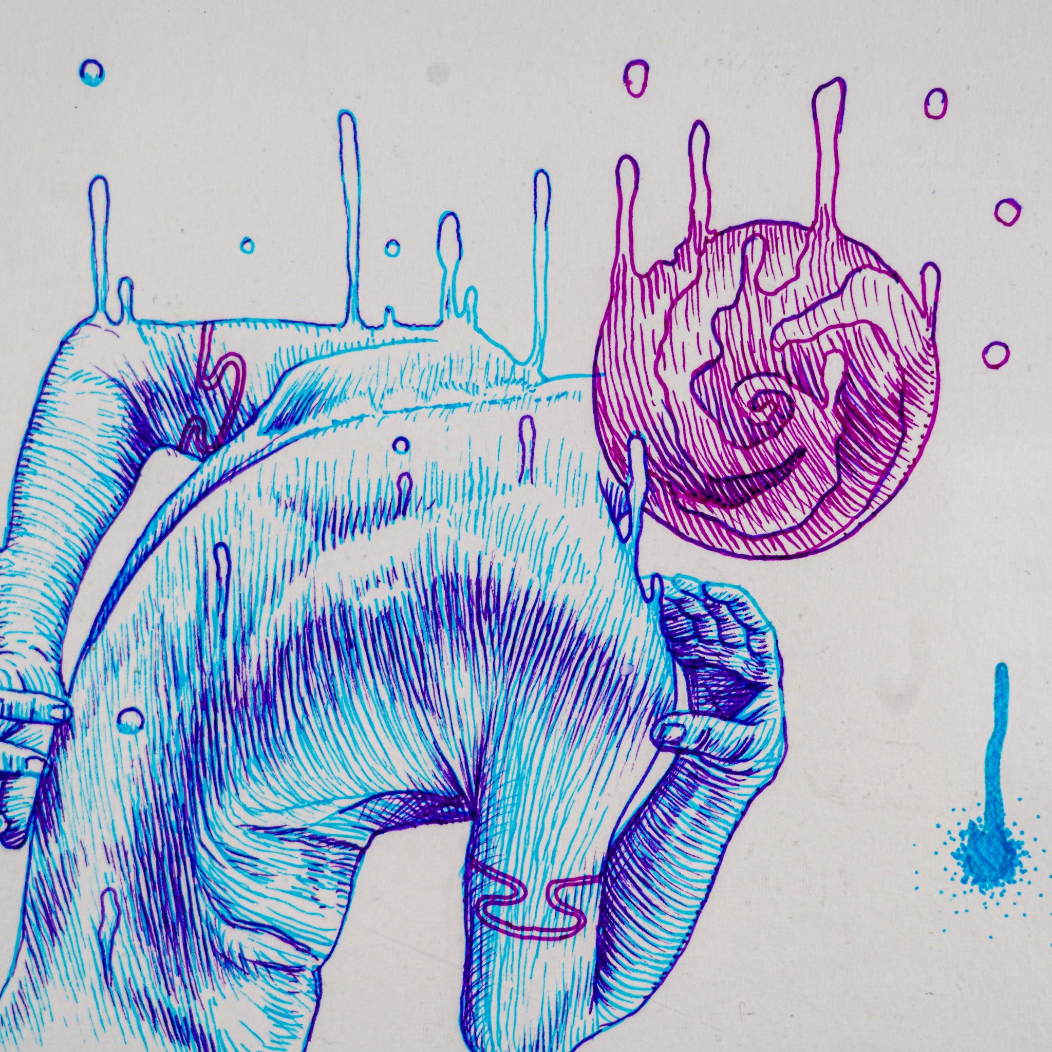 "Adaptación" - MX Original Ink Drawing