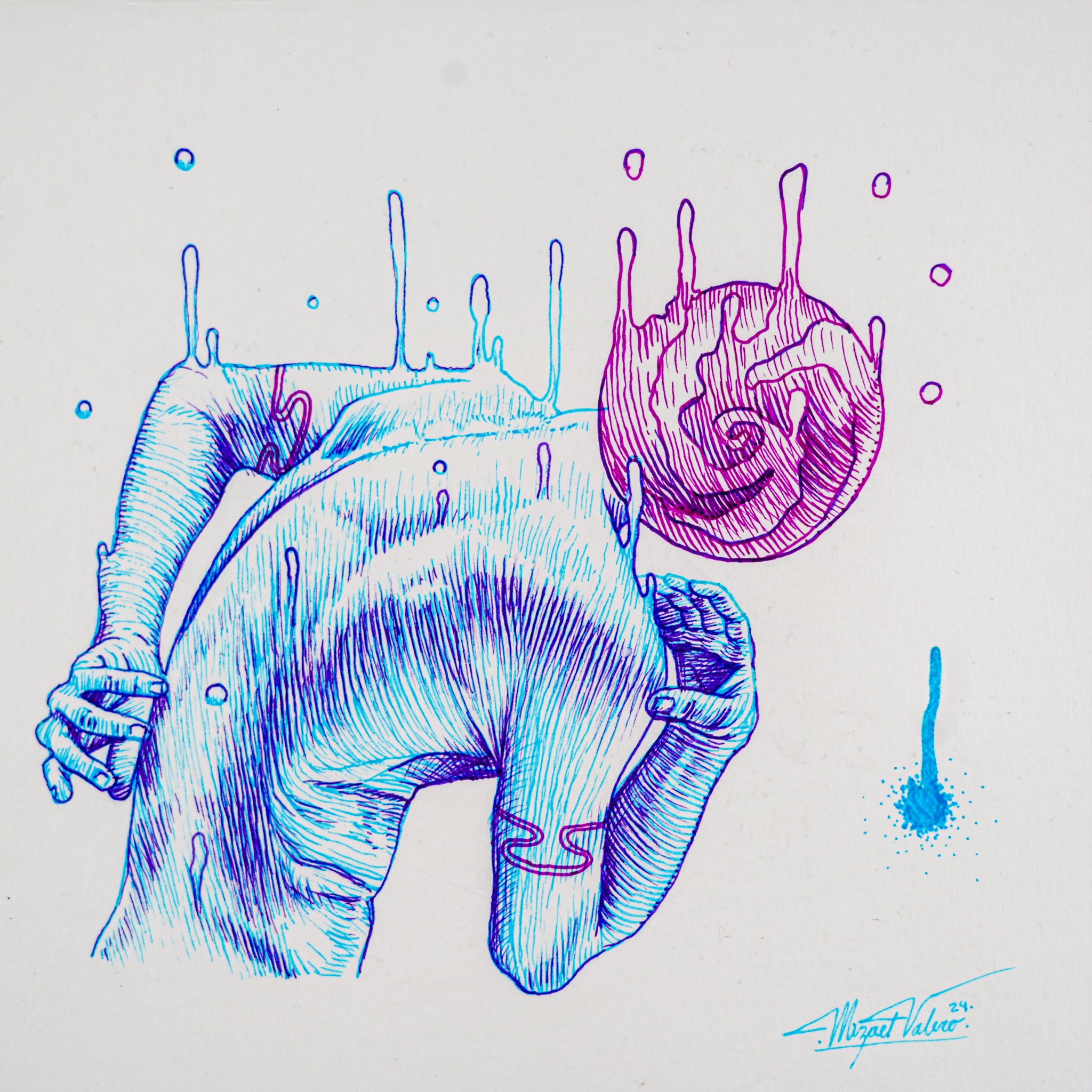 "Adaptación" - MX Original Ink Drawing