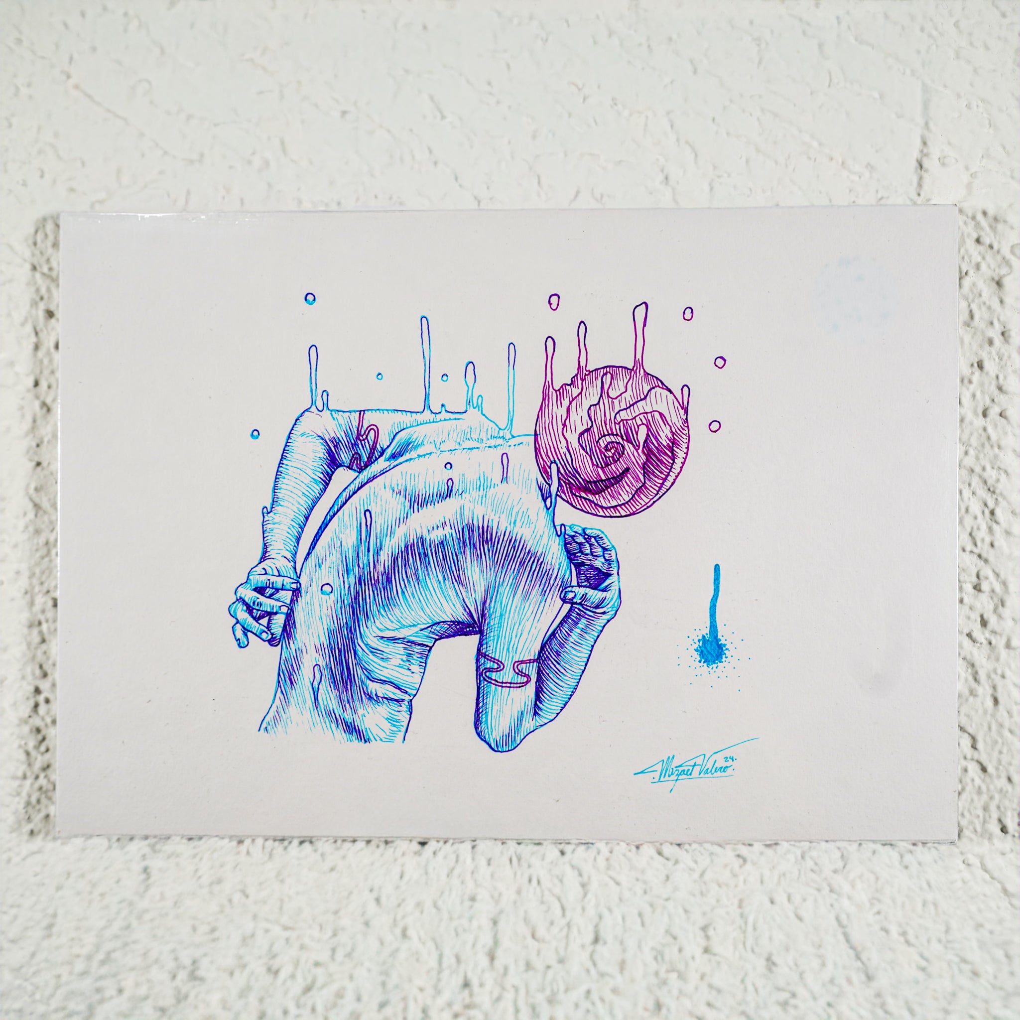 "Adaptación" - MX Original Ink Drawing
