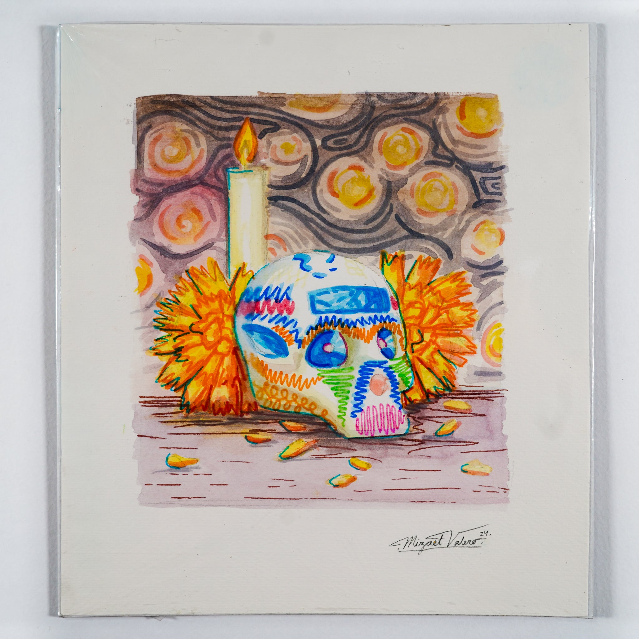 "Calaverita de azúcar" - MX Original Watercolor