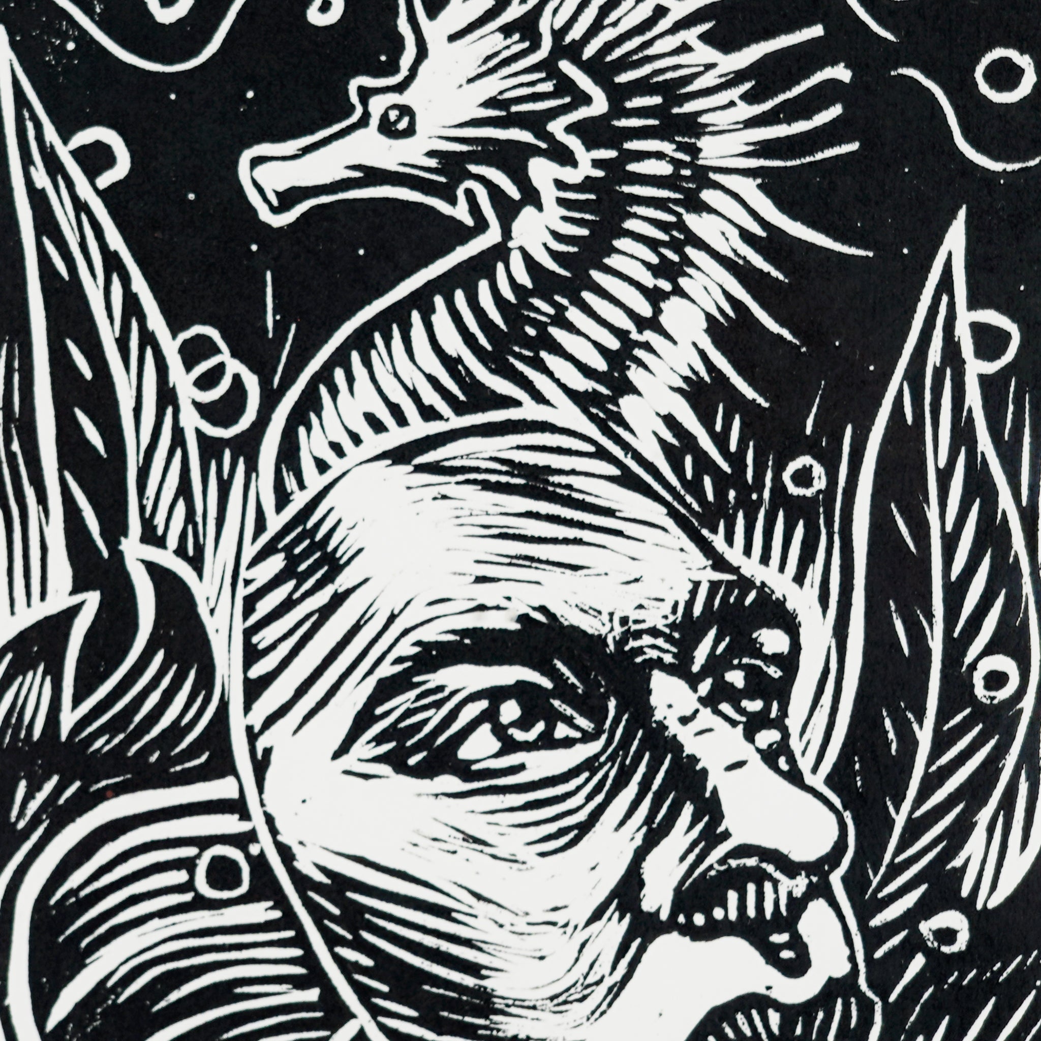"Agua" - MX Original Linocut Print
