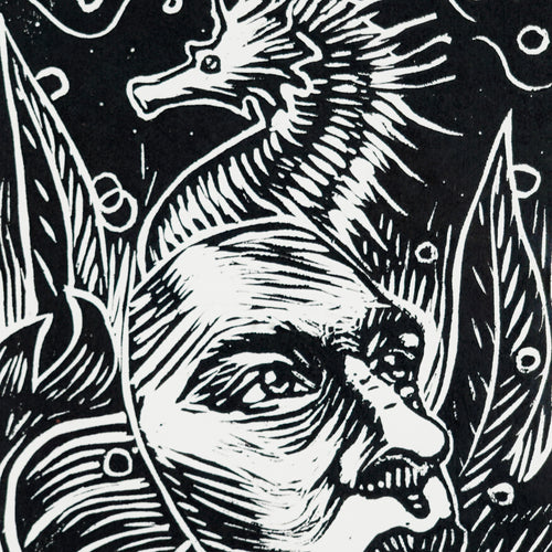 "Agua" - MX Original Linocut Print