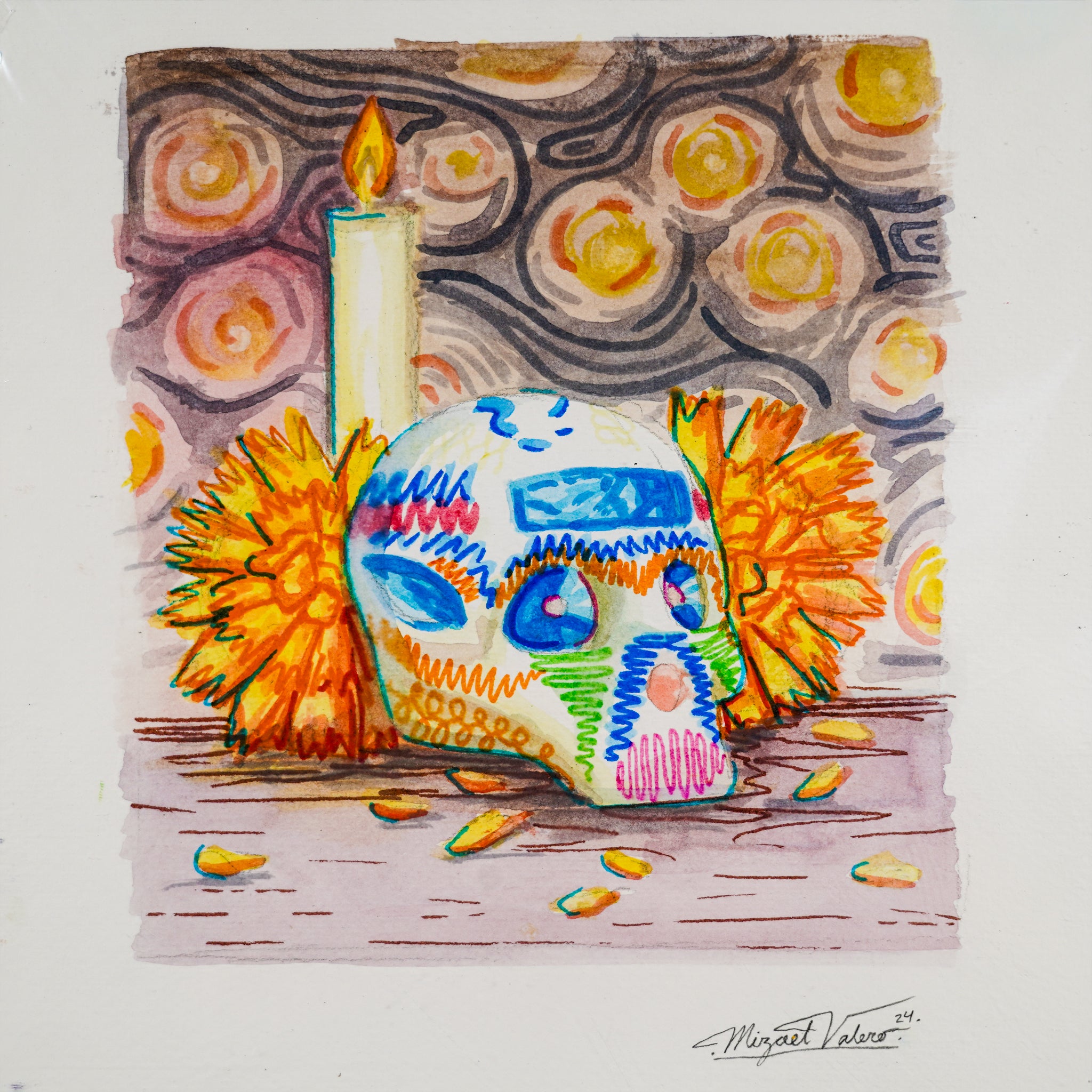 "Calaverita de azúcar" - MX Original Watercolor