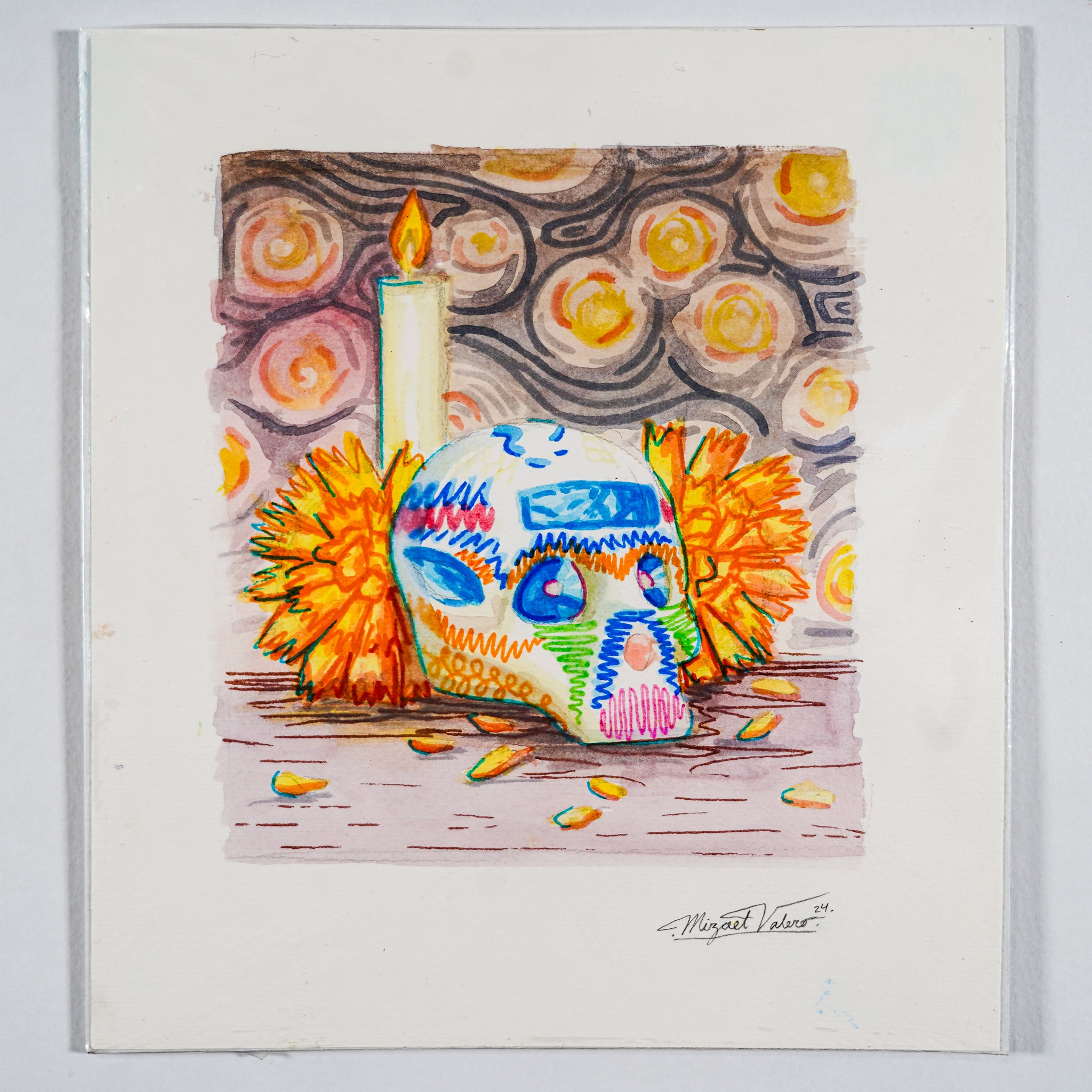 "Calaverita de azúcar" - MX Original Watercolor