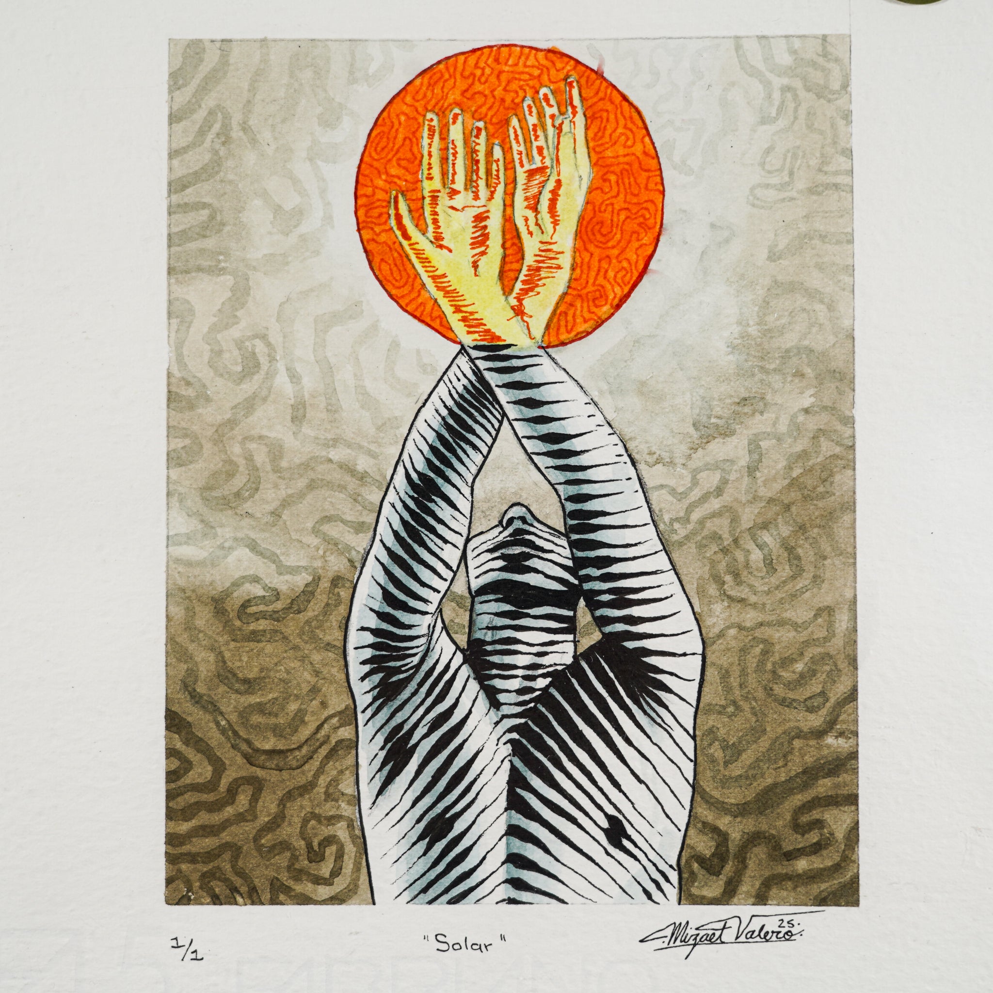 "Solar" - MX Original Ink Drawing