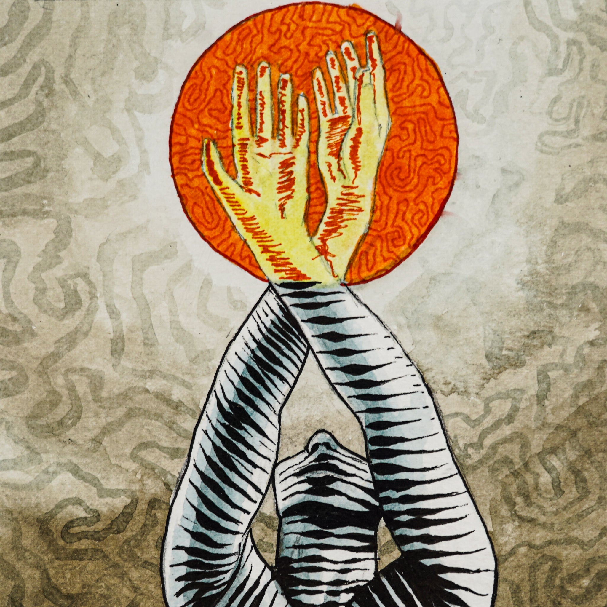 "Solar" - MX Original Ink Drawing