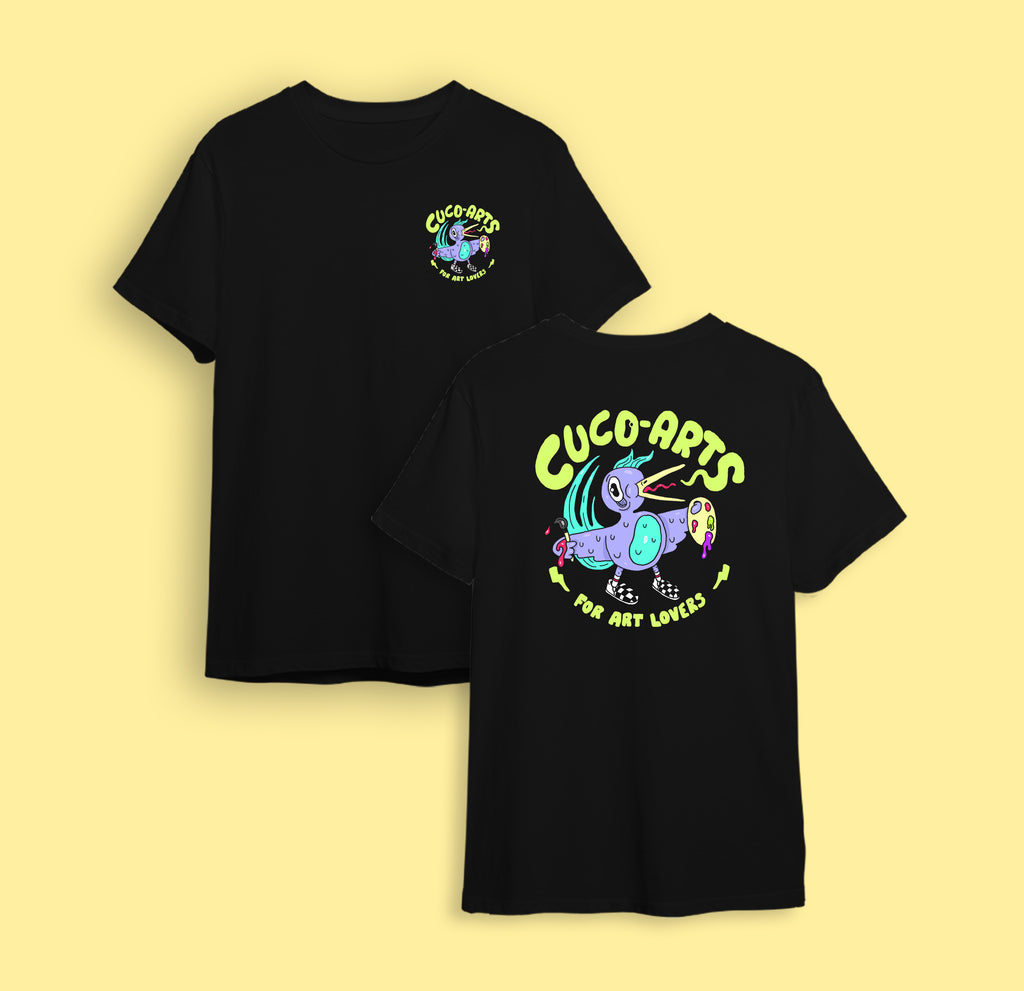 Cuco Arts “For Art Lovers” Graphic Tee – Black Euro Cotton Shirt